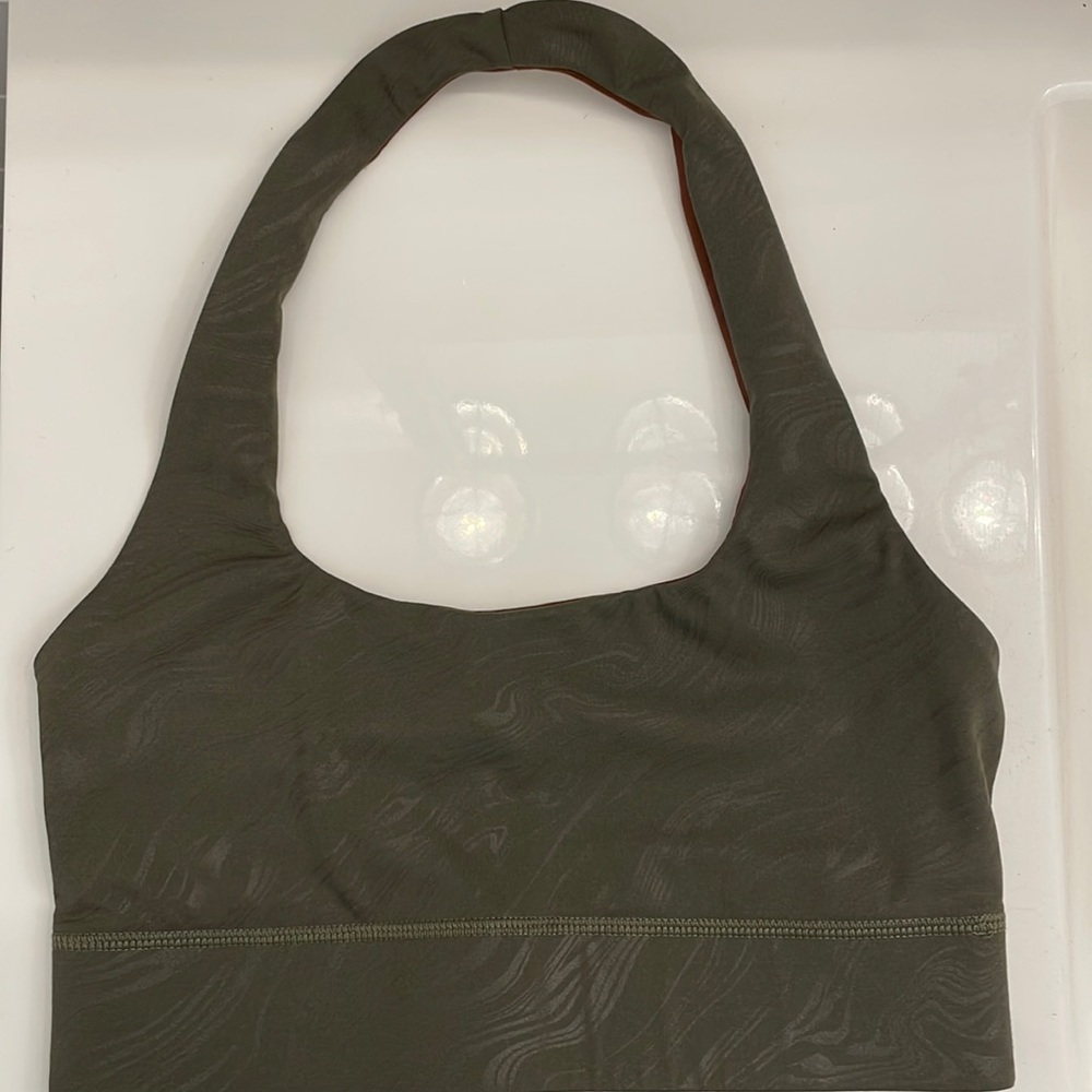Fabletics Harlow Rebersible Halter Top Sports Bra Medium